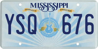 MS license plate YSQ676