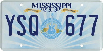 MS license plate YSQ677