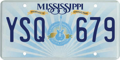 MS license plate YSQ679