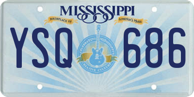 MS license plate YSQ686