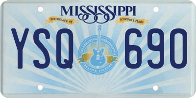 MS license plate YSQ690
