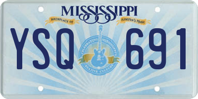 MS license plate YSQ691