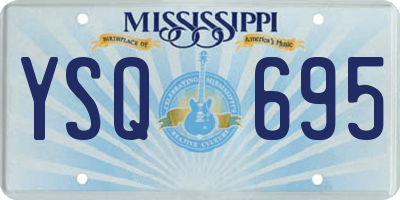 MS license plate YSQ695