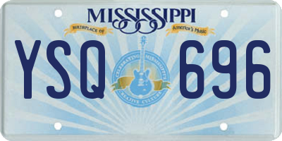 MS license plate YSQ696
