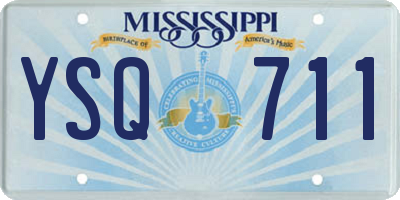 MS license plate YSQ711