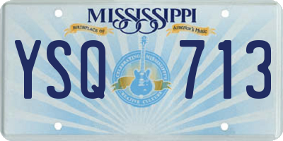 MS license plate YSQ713