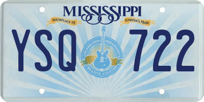 MS license plate YSQ722