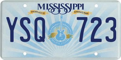MS license plate YSQ723