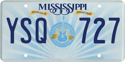 MS license plate YSQ727