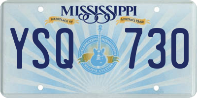 MS license plate YSQ730