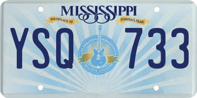 MS license plate YSQ733