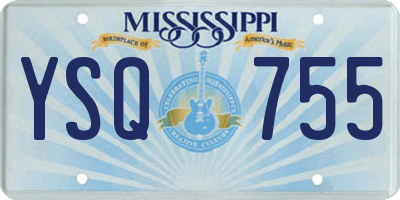 MS license plate YSQ755