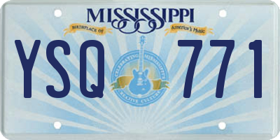 MS license plate YSQ771