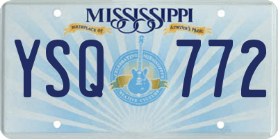 MS license plate YSQ772
