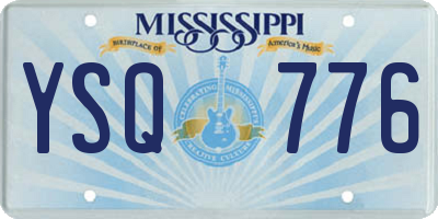 MS license plate YSQ776