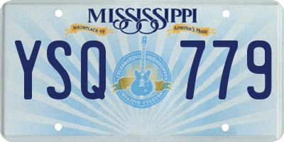 MS license plate YSQ779