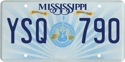 MS license plate YSQ790