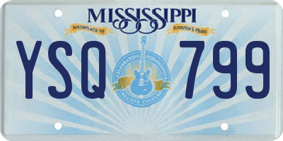 MS license plate YSQ799