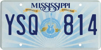 MS license plate YSQ814