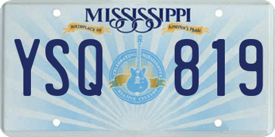 MS license plate YSQ819