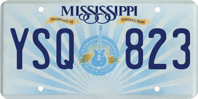MS license plate YSQ823