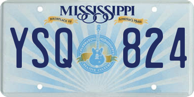 MS license plate YSQ824