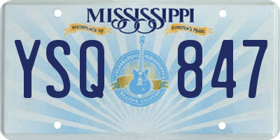 MS license plate YSQ847
