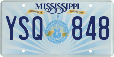 MS license plate YSQ848
