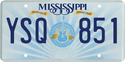 MS license plate YSQ851