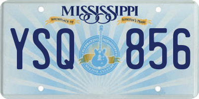 MS license plate YSQ856