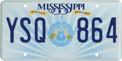 MS license plate YSQ864