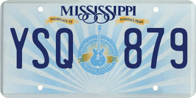 MS license plate YSQ879