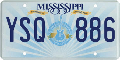 MS license plate YSQ886