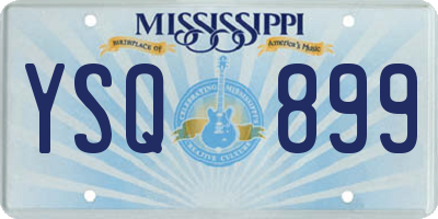 MS license plate YSQ899