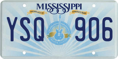 MS license plate YSQ906
