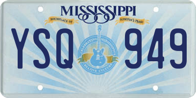 MS license plate YSQ949