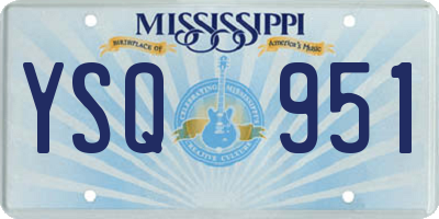 MS license plate YSQ951
