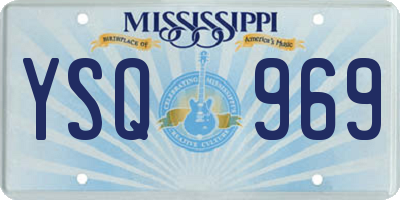MS license plate YSQ969