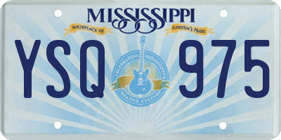 MS license plate YSQ975