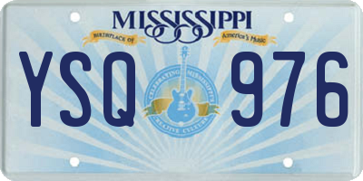MS license plate YSQ976