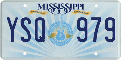 MS license plate YSQ979
