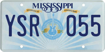 MS license plate YSR055