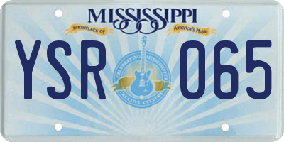 MS license plate YSR065