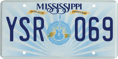 MS license plate YSR069
