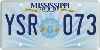 MS license plate YSR073