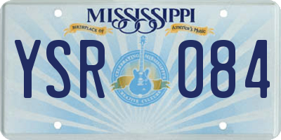MS license plate YSR084