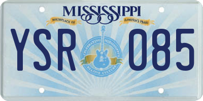 MS license plate YSR085