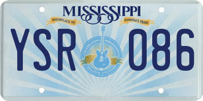 MS license plate YSR086
