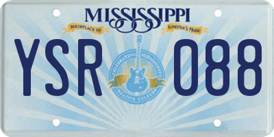MS license plate YSR088
