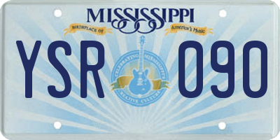 MS license plate YSR090